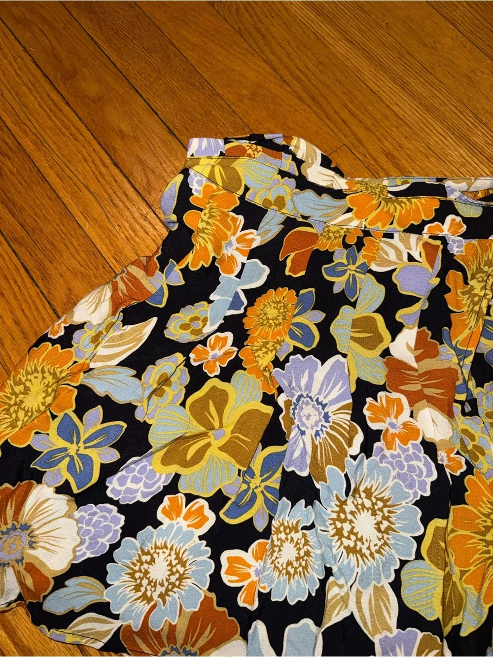L*Space Floral Mini Wrap Skirt